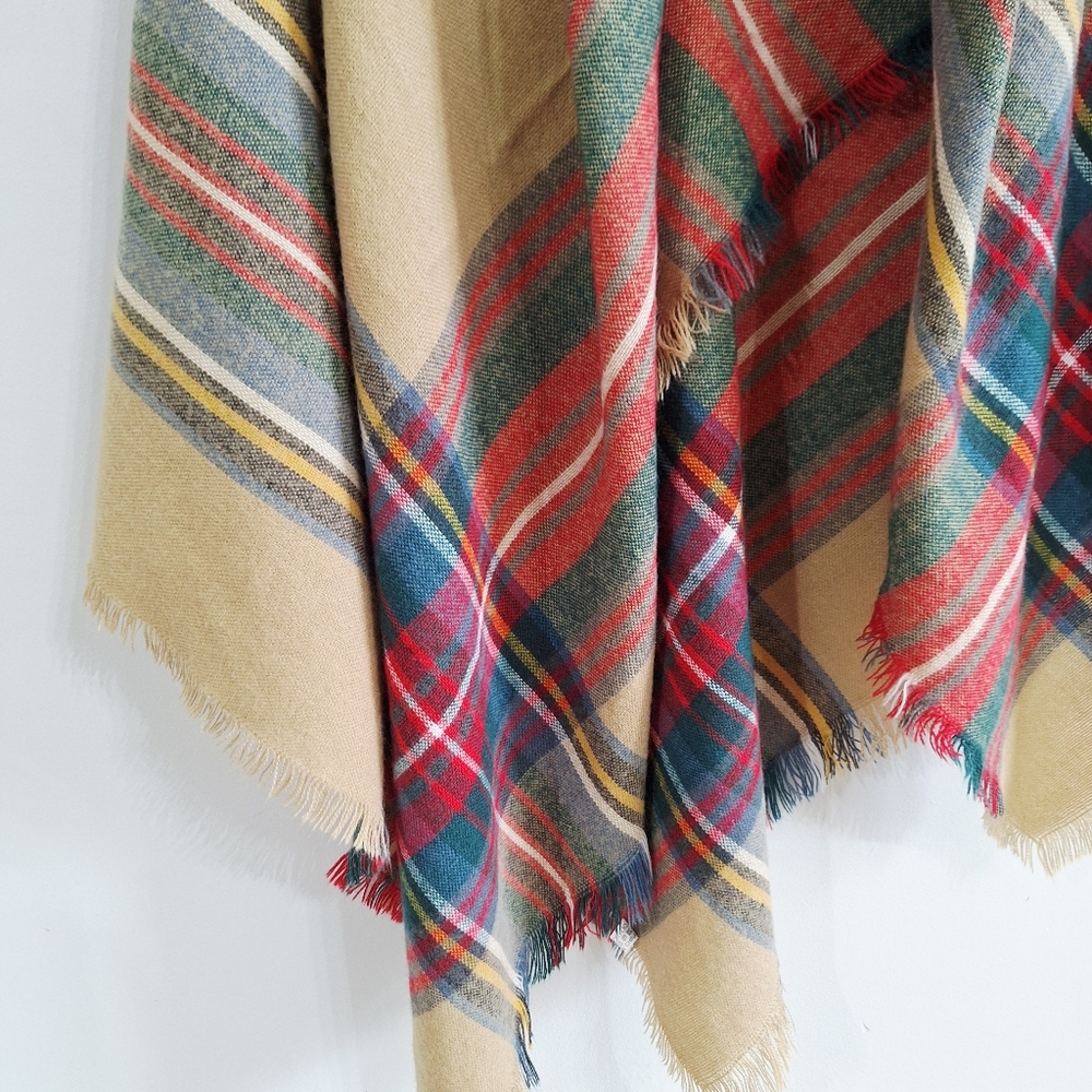 Boutique Tartan Double-Sided Plaid Blanket Scarf - OS - Picture 5 of 6